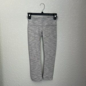 Lululemon leggings. Size 2. Gray and white.